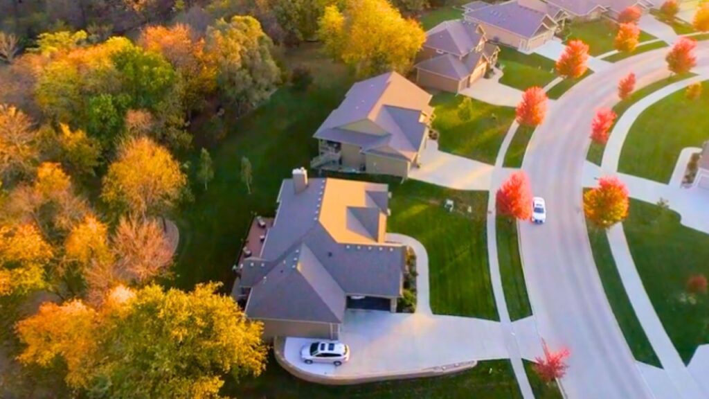 Suburban new homes in Ankeny, Iowa